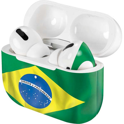 Brazil Flag AirPods Skins